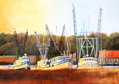 Shrimpers at Rest by Joseph Moynihan